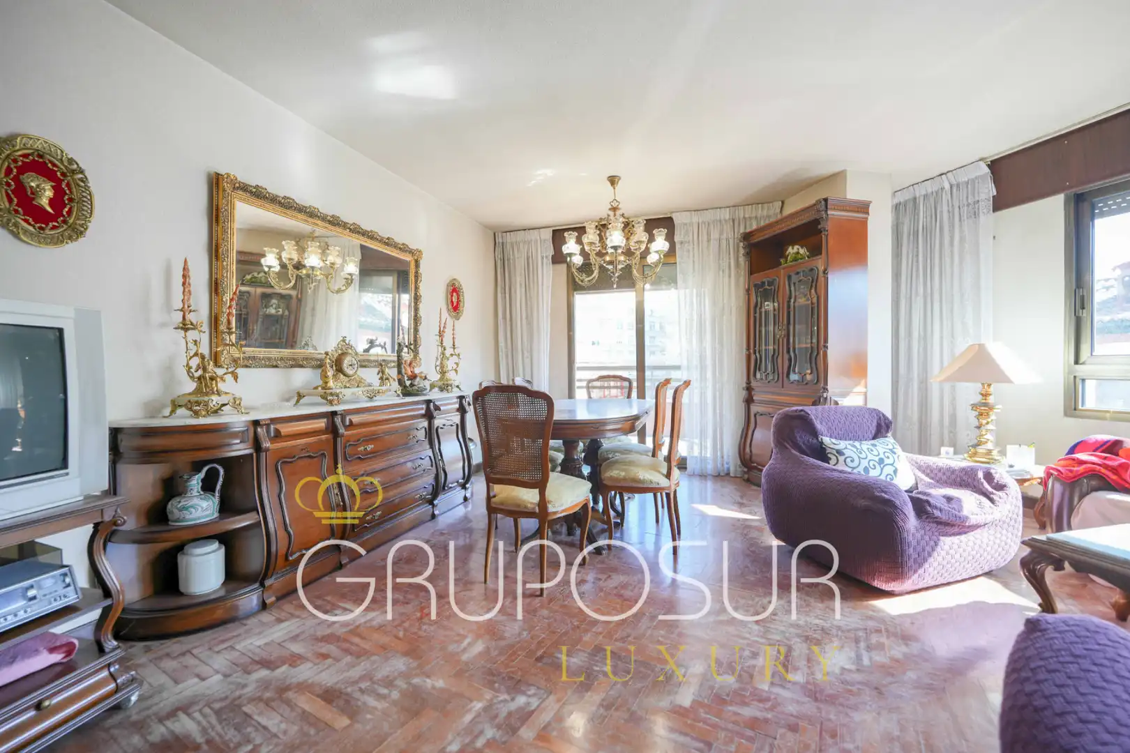 Sala de estar de Piso en venta en Valladolid con Calefacción, Parquet y Terraza