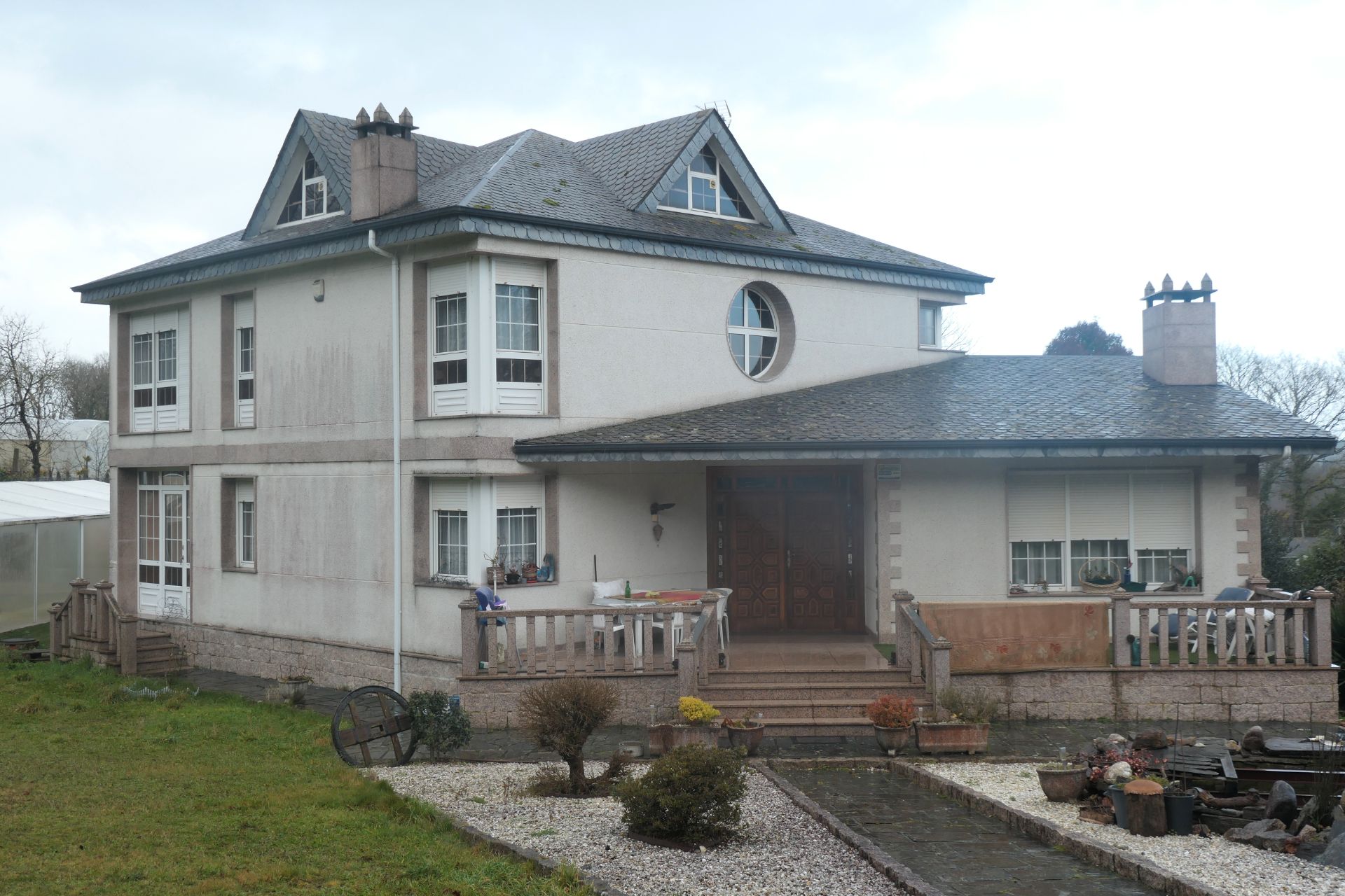 Vista exterior de Casa o chalet en venta en Lugo Capital con Calefacción, Jardín privado y Parquet