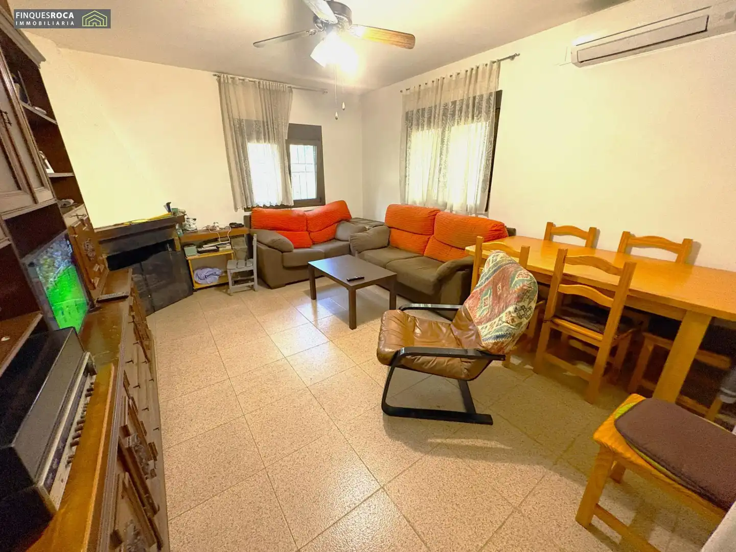 Sala de estar de Casa o chalet en venta en La Ràpita con Aire acondicionado, Jardín privado y Piscina
