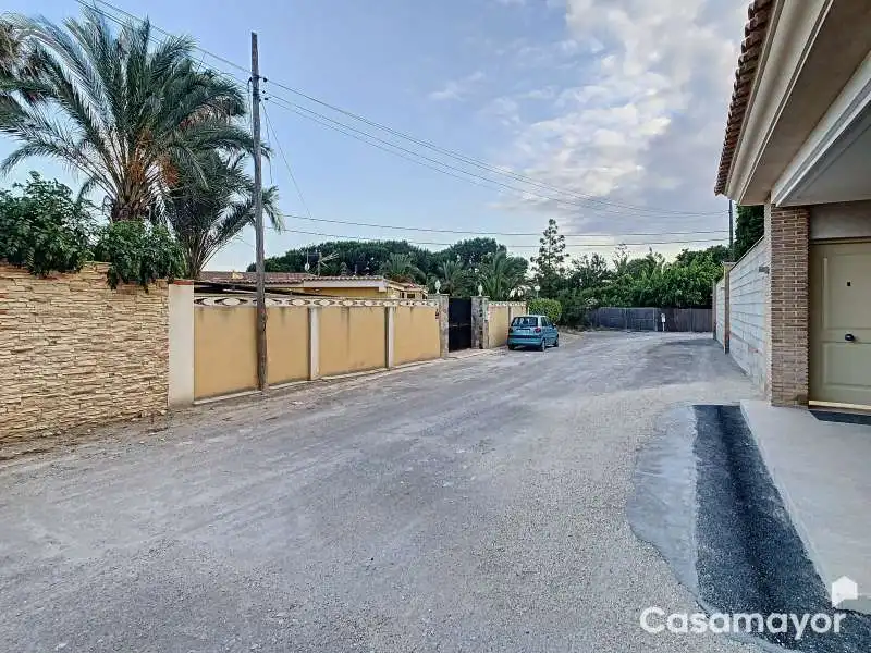 Vista exterior de Casa o chalet en venta en Mutxamel con Aire acondicionado, Calefacción y Jardín privado