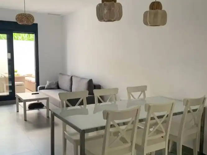 Dining room of Flat for rent in Sanlúcar de Barrameda  with Air Conditioner, Terrace and Balcony