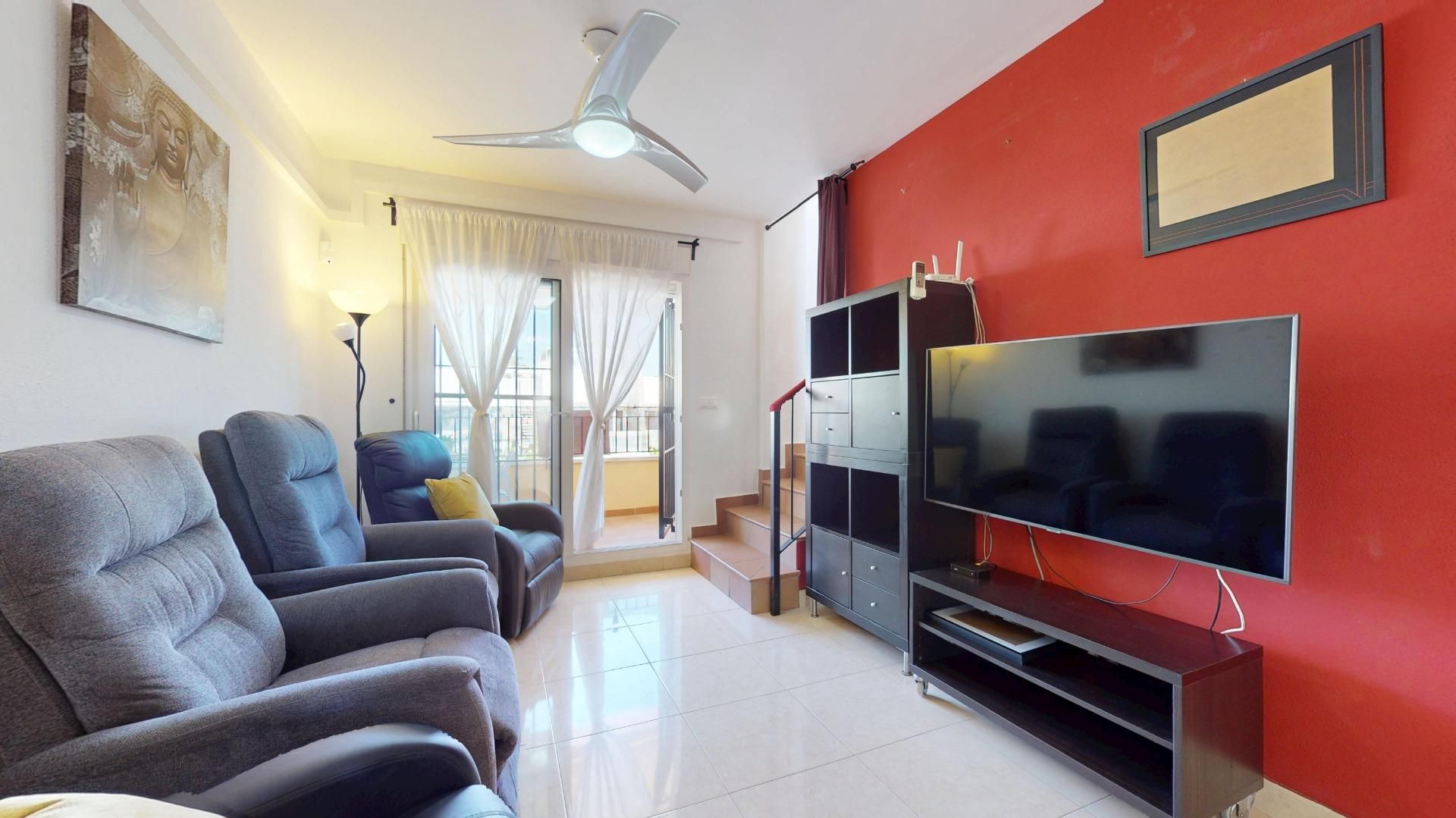 Sala de estar de Ático en venta en San Pedro del Pinatar con Aire acondicionado, Calefacción y Terraza