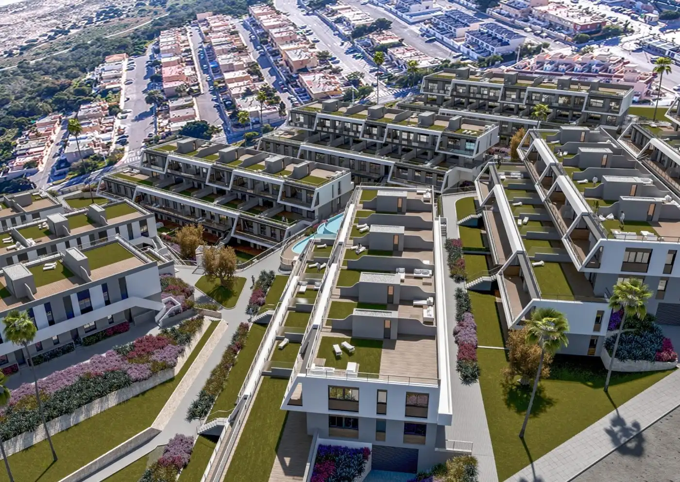 Vista exterior de Apartament en venda en Santa Pola amb Aire condicionat, Jardí privat i Terrassa