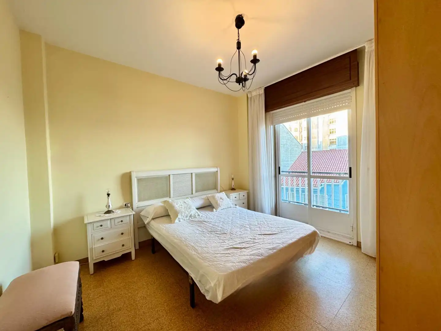 Bedroom of Flat for sale in Vilanova de Arousa  with Heating, Terrace and Furnished