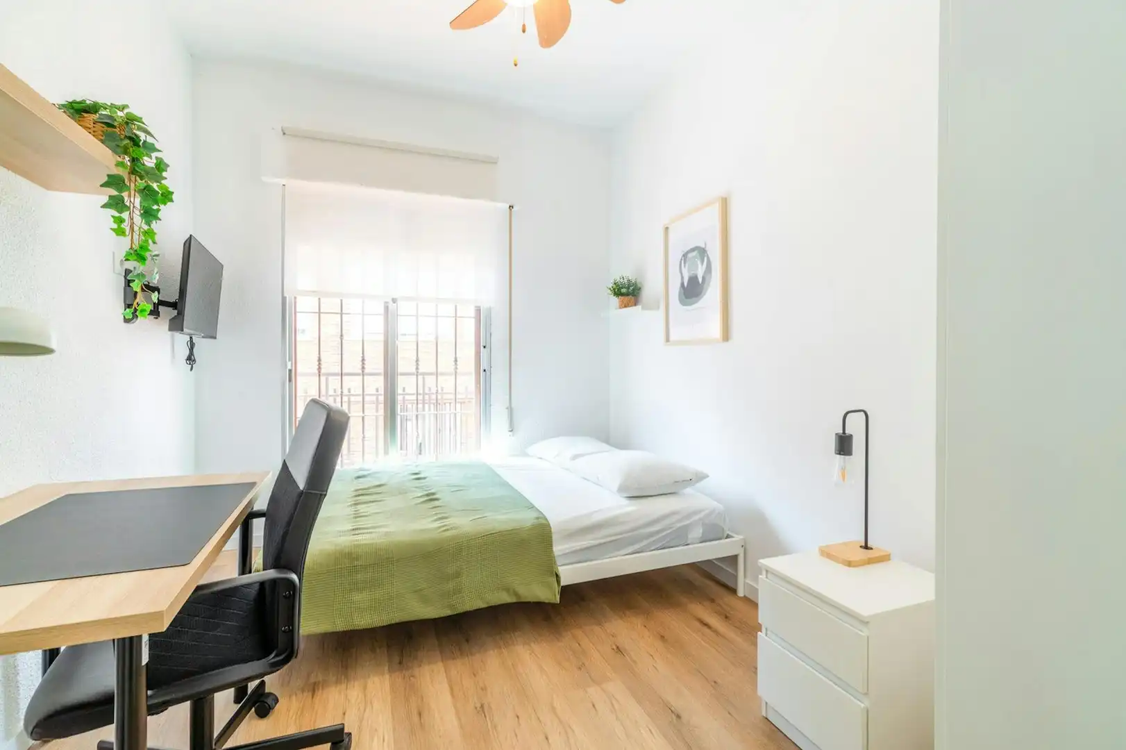 Bedroom of Flat for share in Getafe  with Heating, Furnished and Washing machine