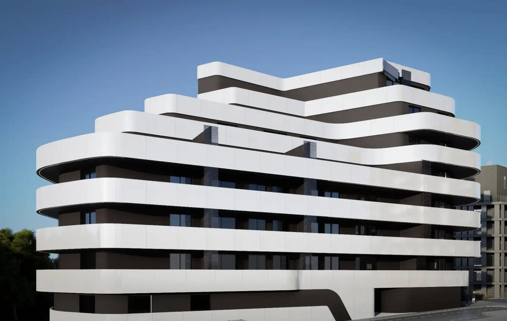 Vista exterior de Apartament en venda en Calpe / Calp amb Aire condicionat, Calefacció i Jardí privat