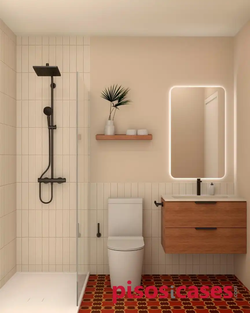 Badezimmer von Wohnung zum Verkauf in Sant Martí de Centelles mit Klimaanlage, Heizung und Terrasse
