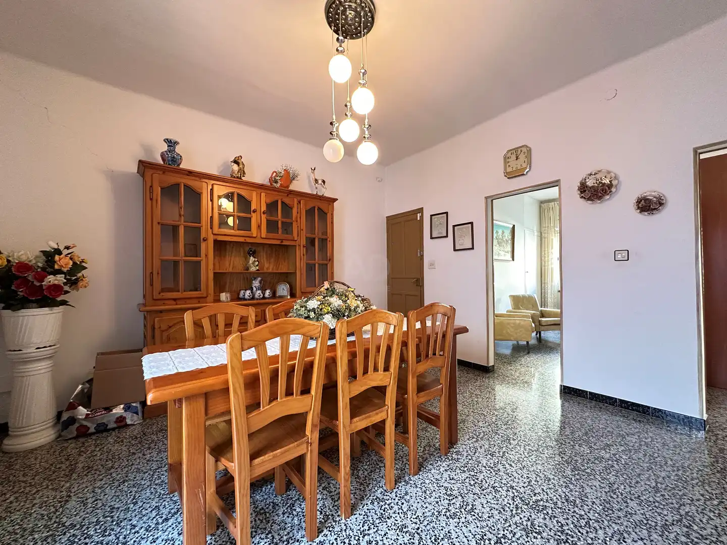 Esszimmer von Einfamilien-Reihenhaus zum Verkauf in Mataró mit Heizung und Terrasse