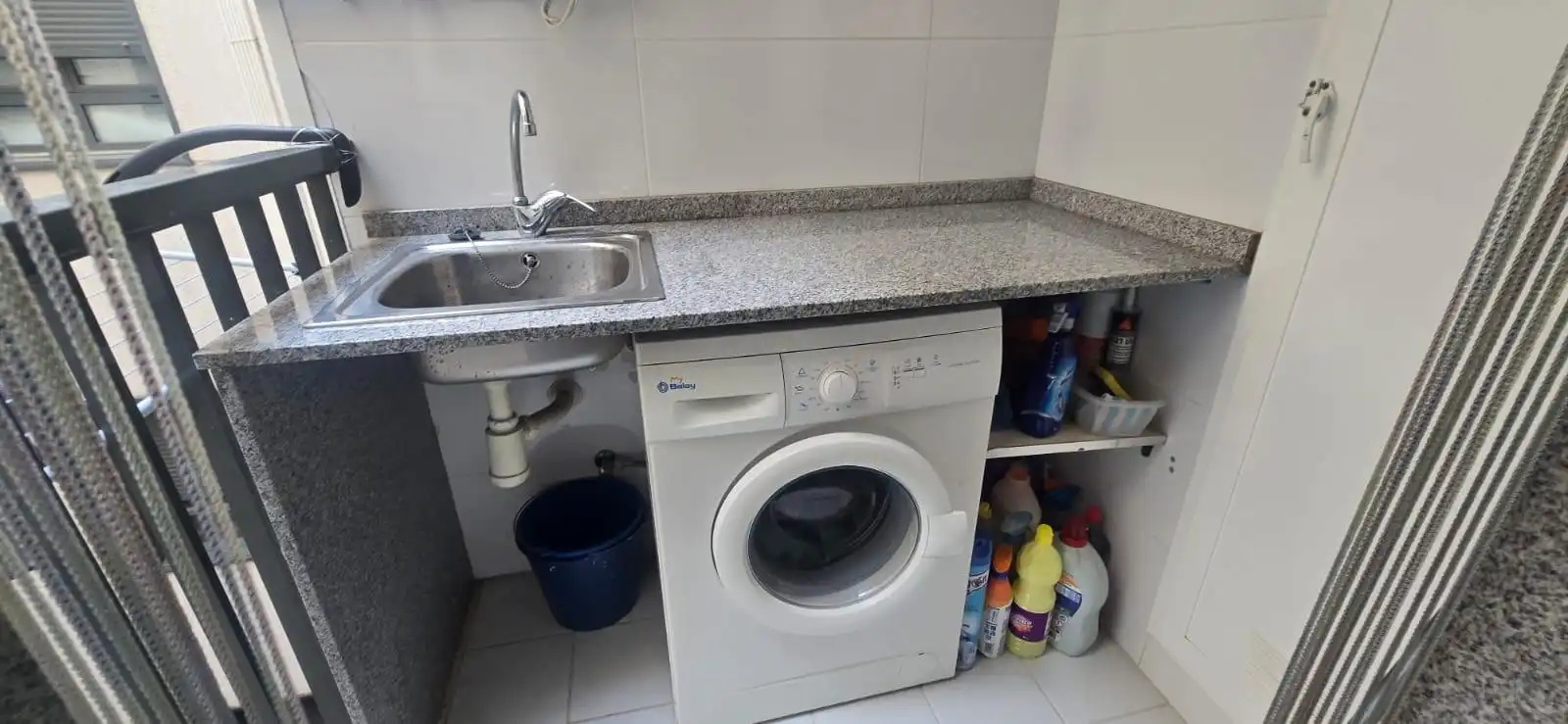 Cocina de Apartamento de alquiler en Alboraya con Aire acondicionado, Amueblado y Balcón