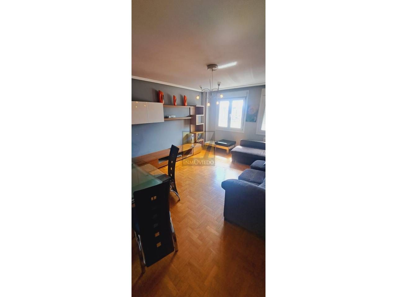 Living room of Flat for sale in Oviedo   with Heating, Parquet flooring and Storage room