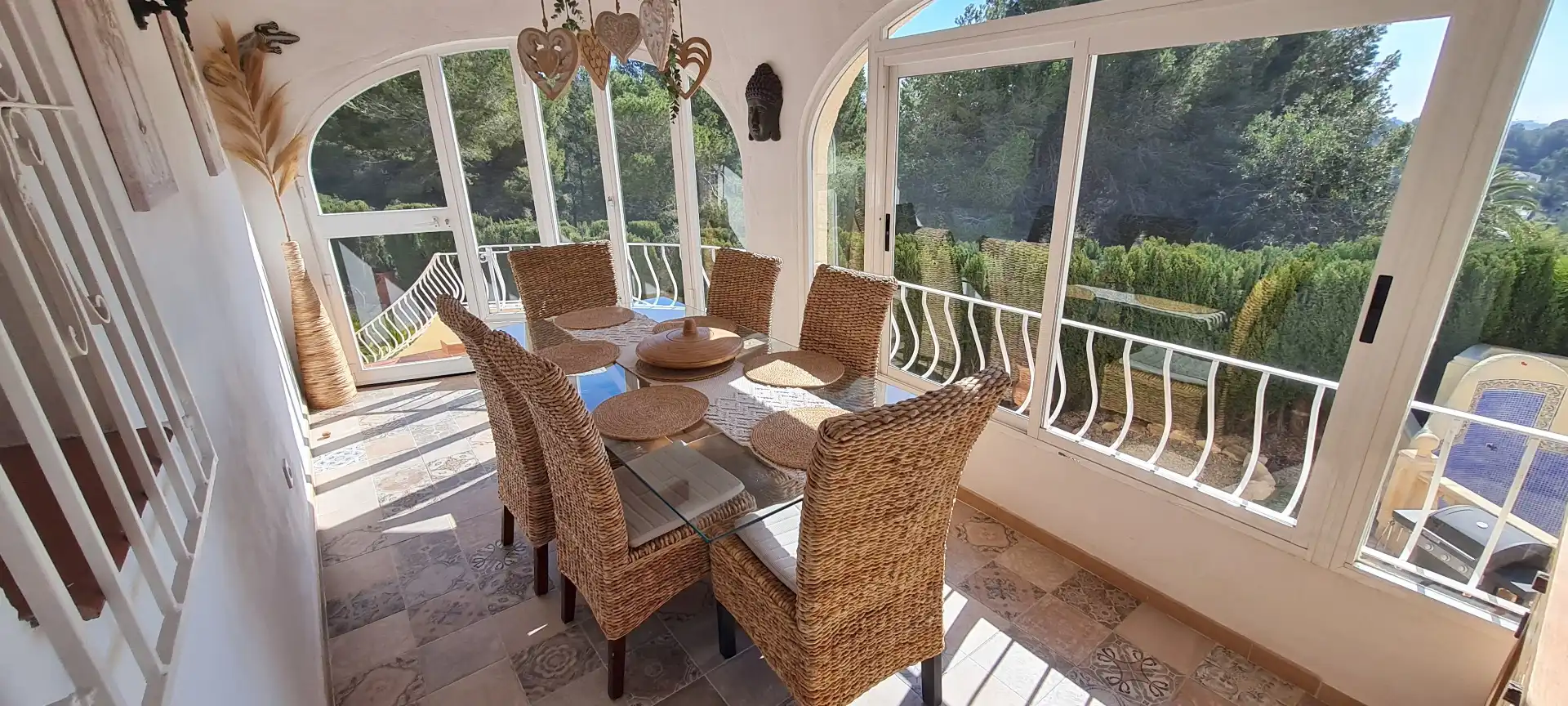 Esszimmer von Haus oder Chalet zum Verkauf in Calpe / Calp mit Klimaanlage, Privatgarten und Abstellraum