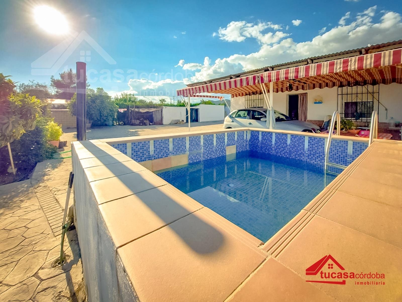Swimming pool of Country house for sale in  Córdoba Capital  with Air Conditioner, Storage room and Swimming Pool