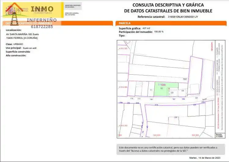Lands and plots for sale in A Malata - Catabois - Ciudad Jardín, imagen 4