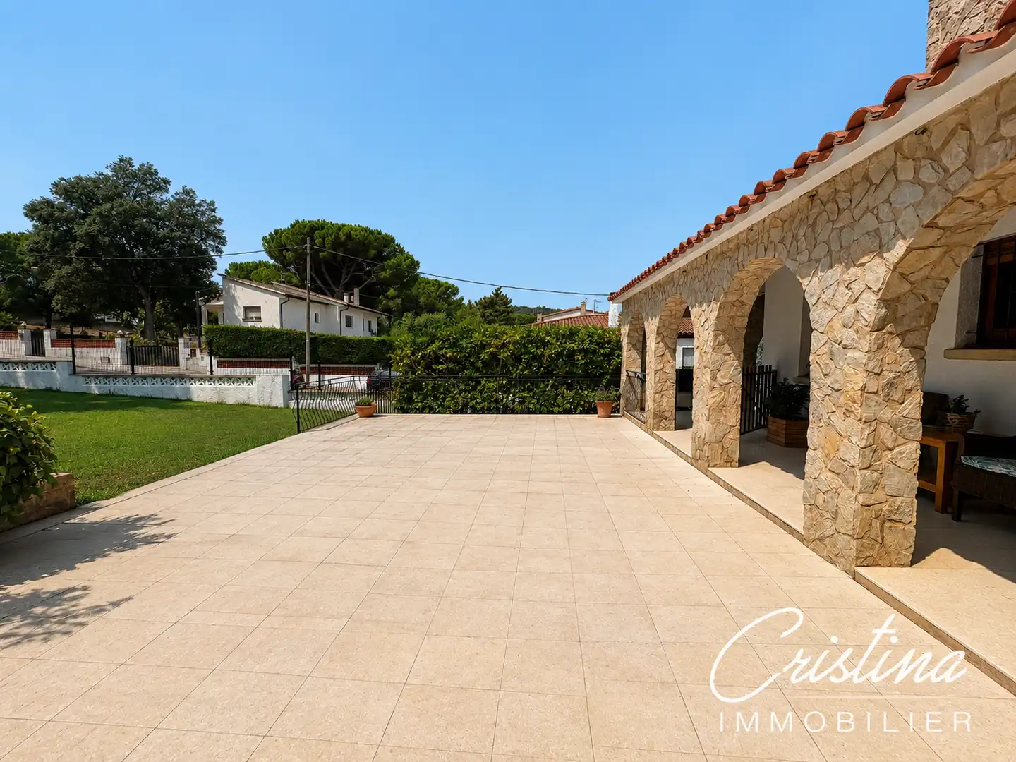 Terrassa de Casa o xalet en venda en Santa Cristina d'Aro amb Calefacció, Jardí privat i Terrassa