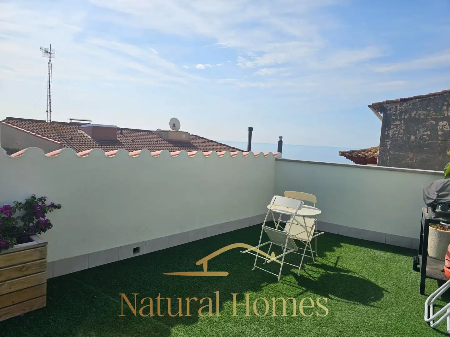 Terrace of Duplexes for rent in Caldes d'Estrac  with Air Conditioner, Terrace and Furnished