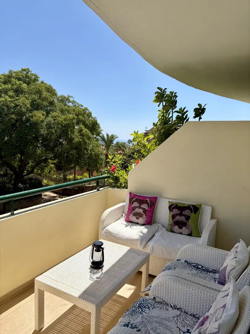 Terrassa de Apartament de lloguer en Marbella amb Aire condicionat, Terrassa i Piscina