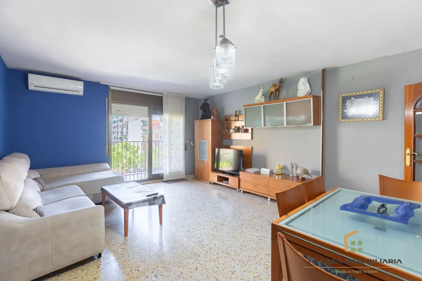 Wohnzimmer von Wohnung zum Verkauf in Badalona mit Klimaanlage, Heizung und Möbliert