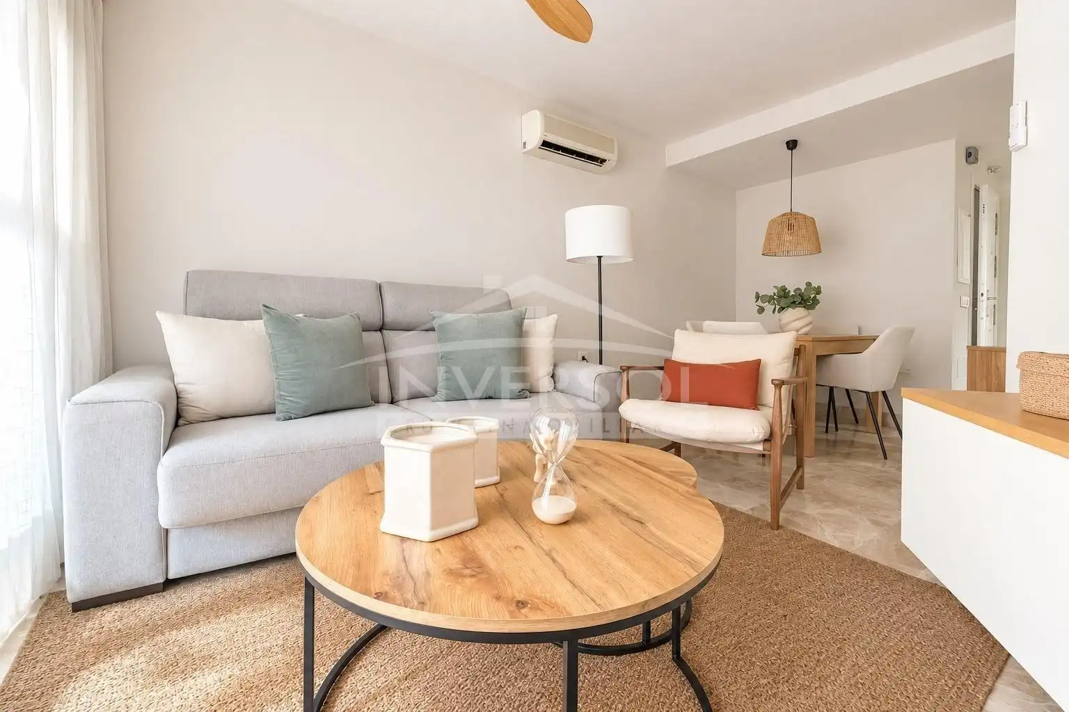 Wohnzimmer von Wohnung zum Verkauf in El Ejido mit Klimaanlage, Heizung und Terrasse