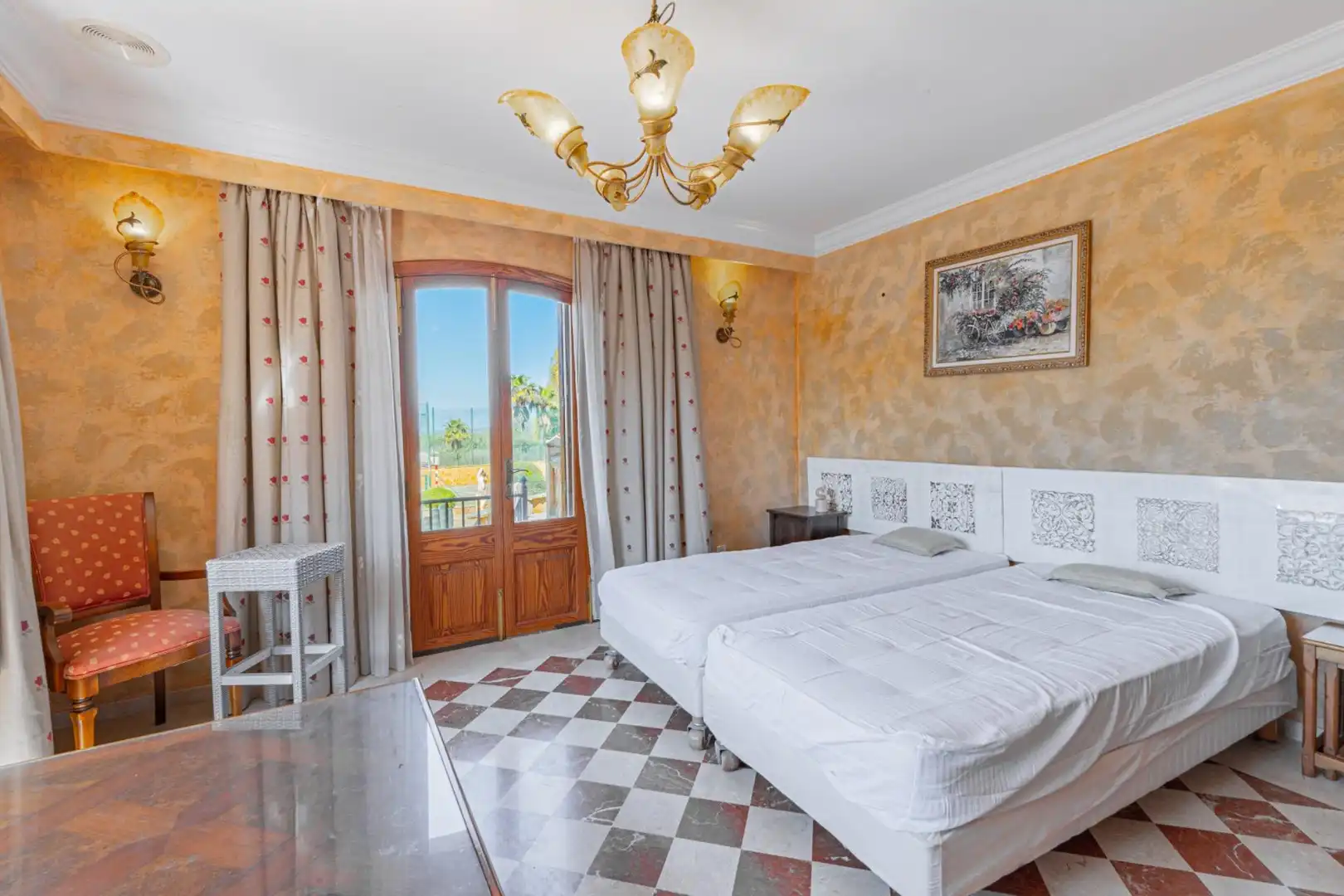 Schlafzimmer von Country house zum Verkauf in  Palma de Mallorca mit Klimaanlage, Privatgarten und Terrasse