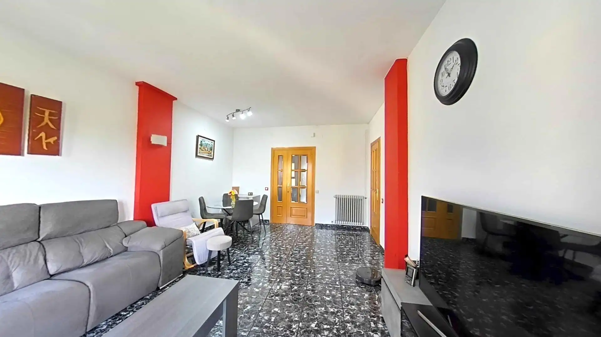 Wohnzimmer von Wohnung zum Verkauf in Sabadell mit Heizung, Parkett und Balkon