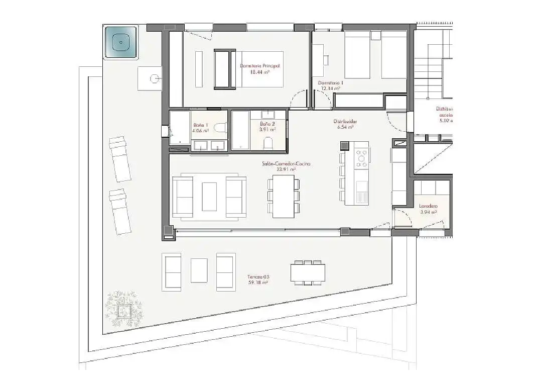 Apartment with pool for sale in Selwo, imagen 16
