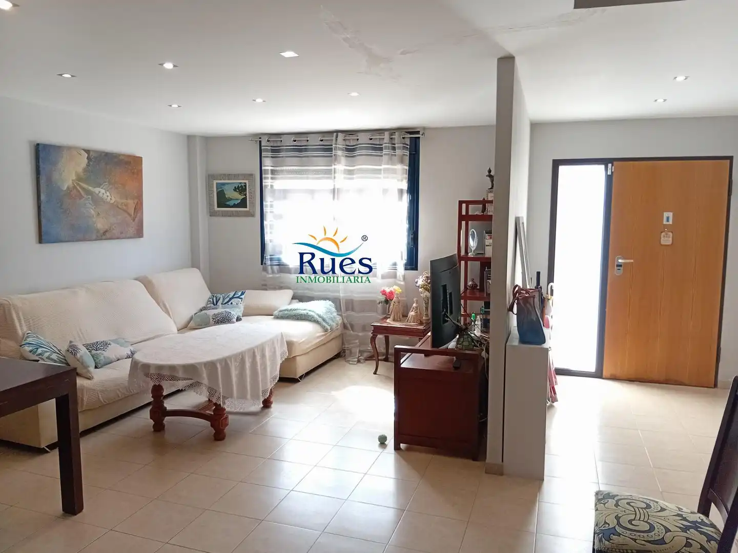 Wohnzimmer von Einfamilien-Reihenhaus zum Verkauf in Torreblanca mit Terrasse, Balkon und Gemeinschaftspool