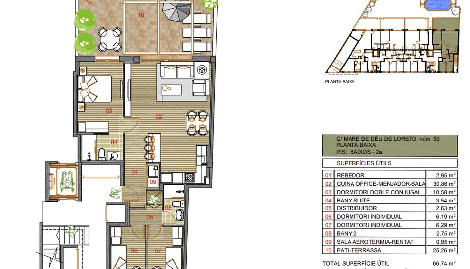 Foto 1 de Pis en venda a Carrer Mare de Déu de Loreto, 57, Pallejà, Barcelona