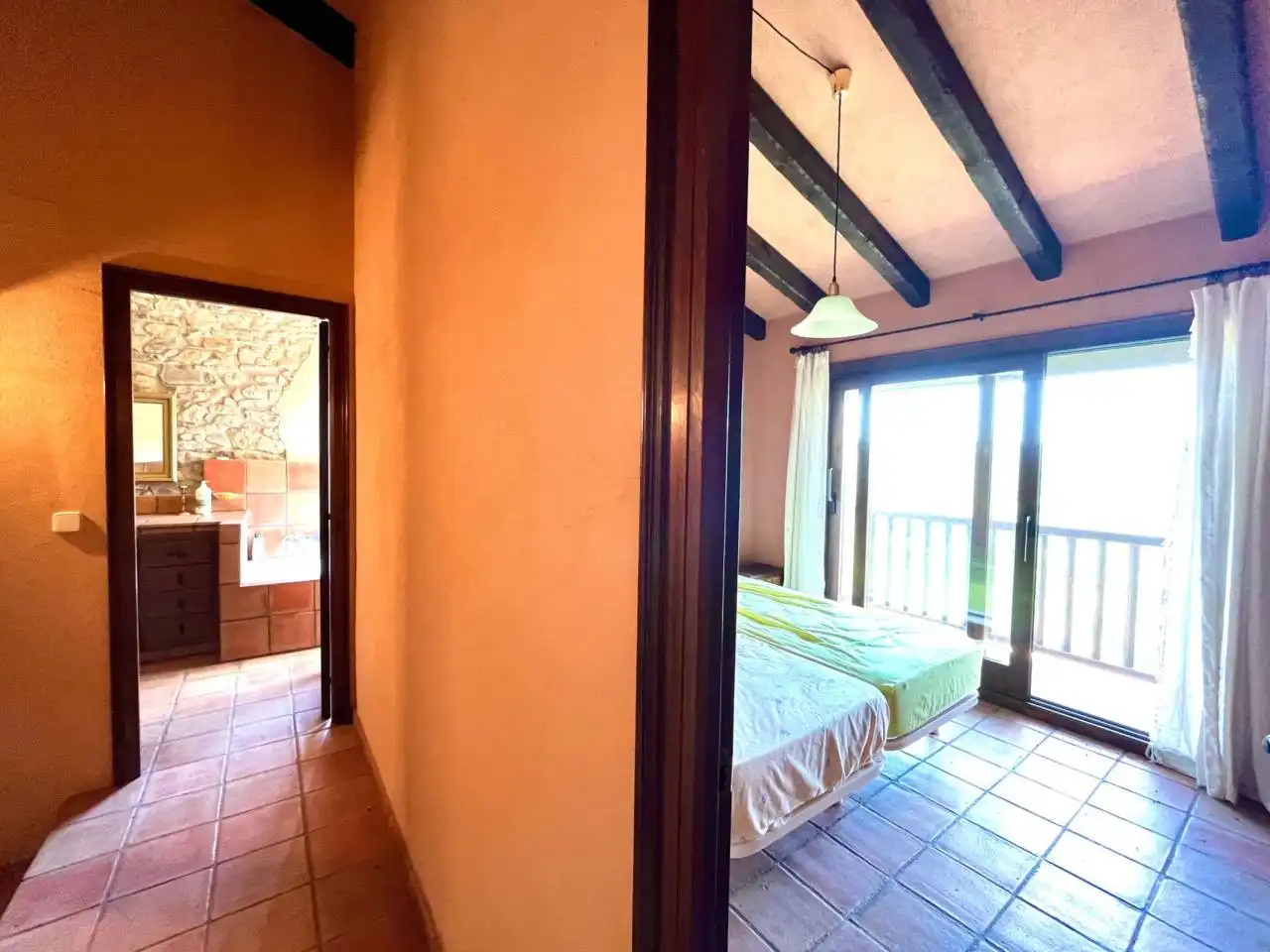 Habitación de Finca rústica en venta en Sant Aniol de Finestres con Calefacción, Jardín privado y Terraza