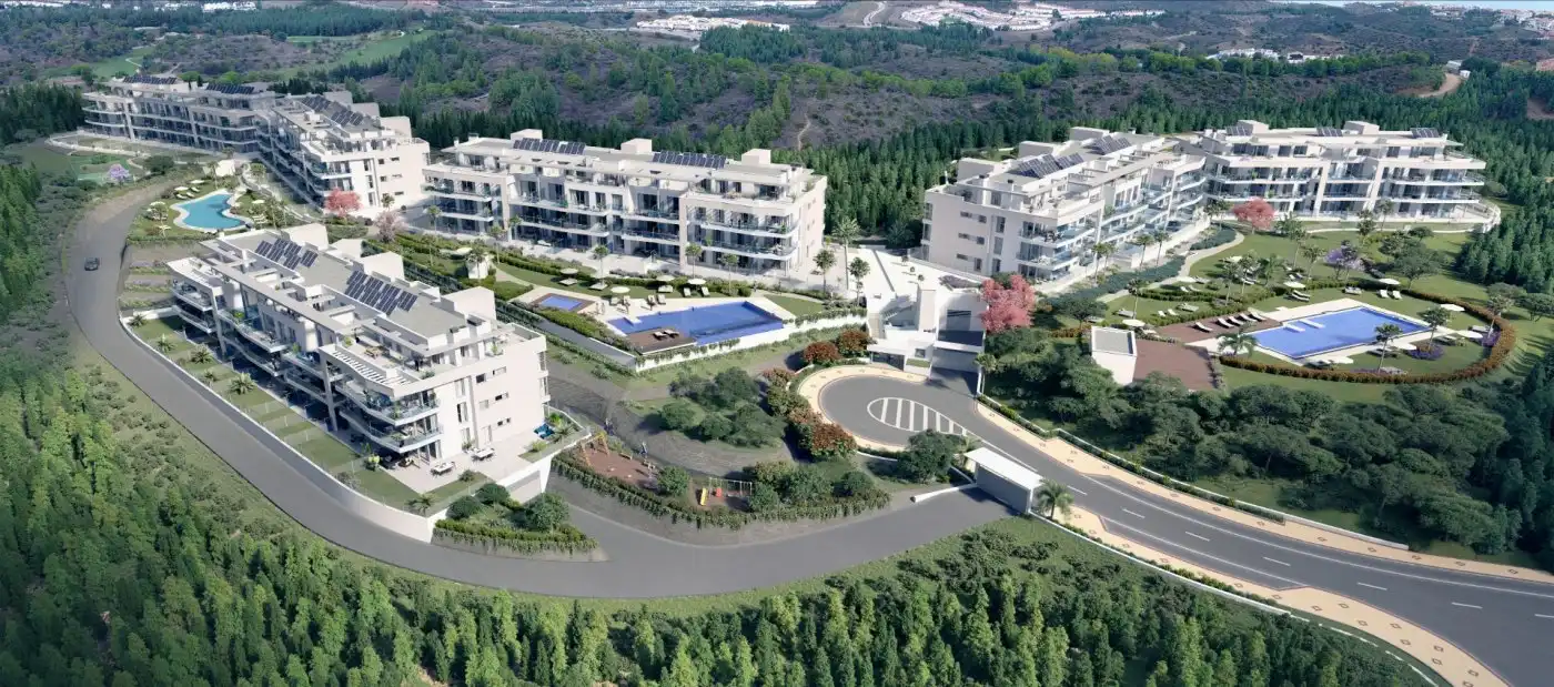 Vista exterior de Ático en venta en Mijas con Aire acondicionado, Calefacción y Jardín privado