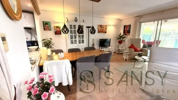 Comedor de Casa adosada de alquiler en Jávea / Xàbia con Aire acondicionado, Calefacción y Trastero