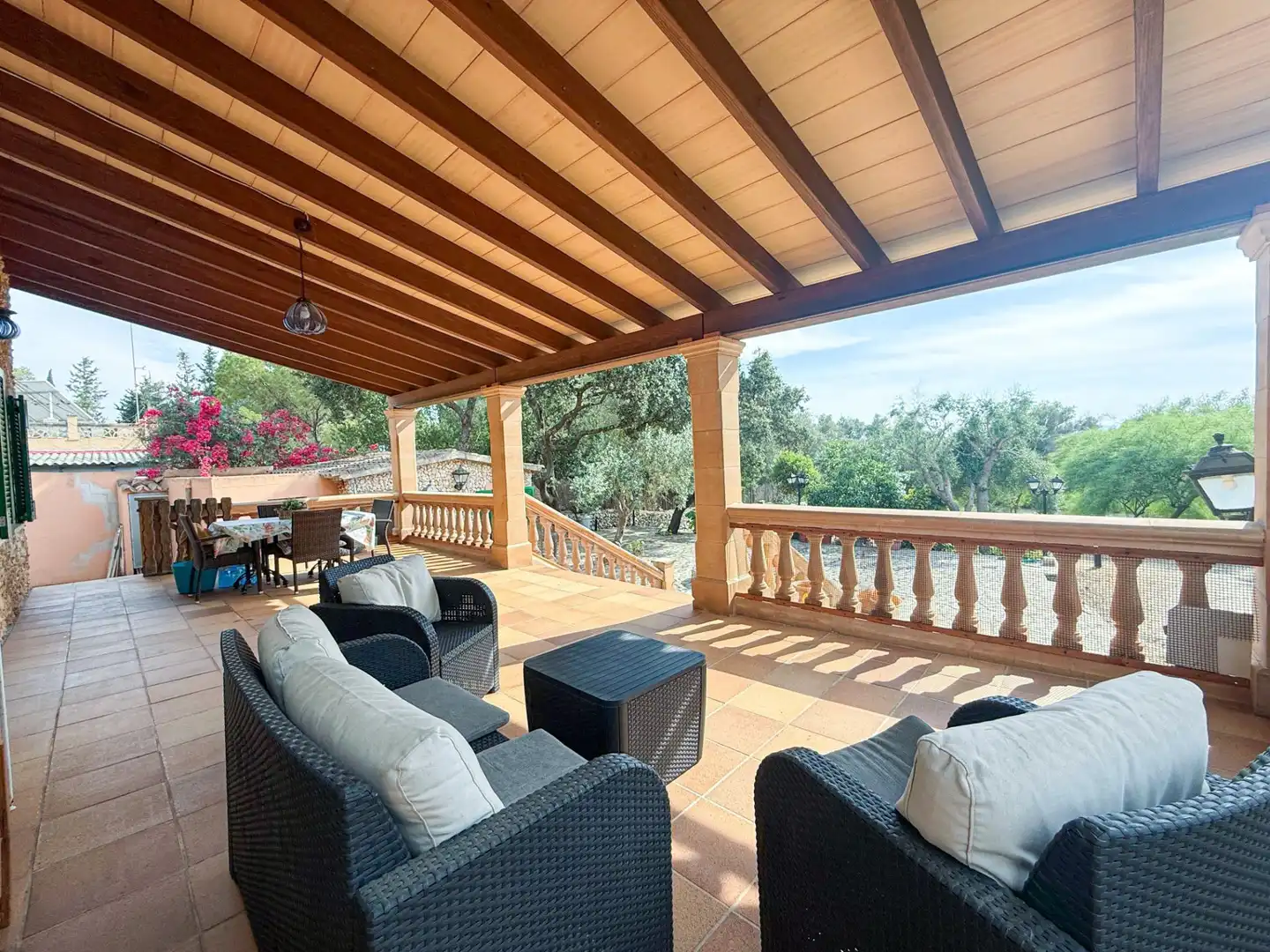 Terraza de Finca rústica en venta en Sencelles con Aire acondicionado, Jardín privado y Terraza