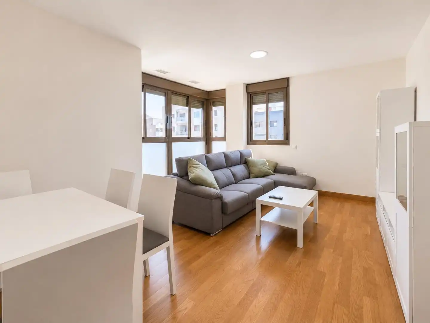 Living room of Flat for rent in Almería  with Air Conditioner and Furnished