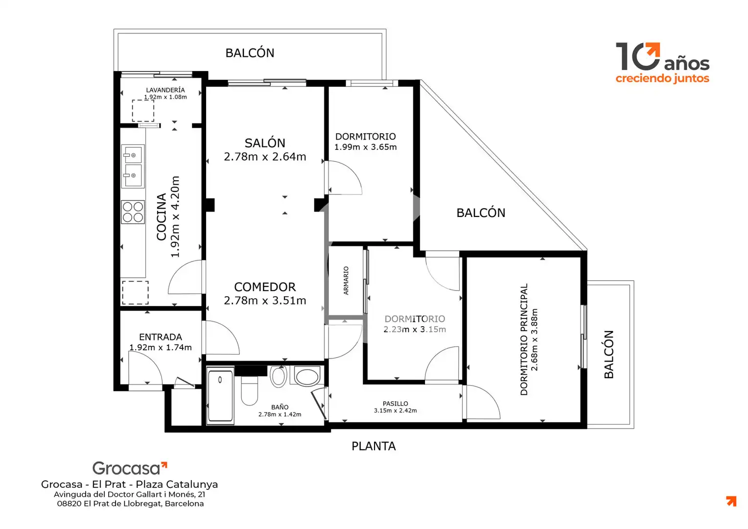 Flat for sale in El Prat de Llobregat  with Air Conditioner, Oven and Balcony
