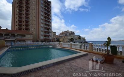 Piscina de Dúplex en venda en La Manga del Mar Menor amb Aire condicionat i Terrassa