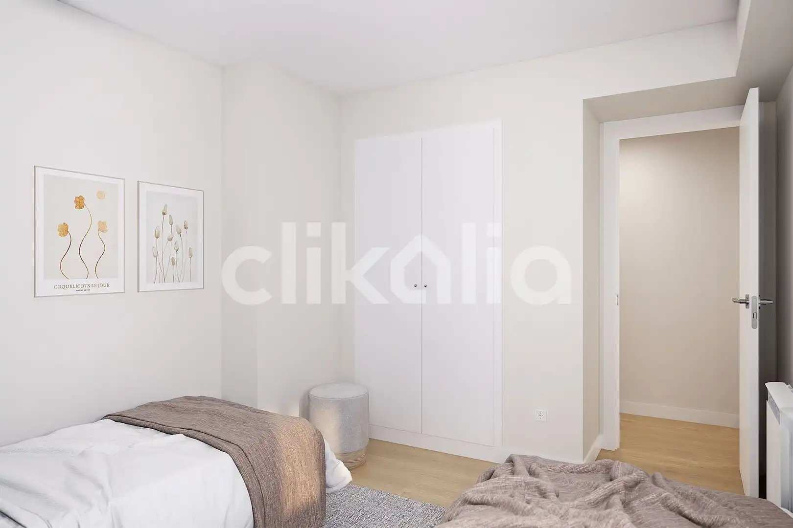 Bedroom of Flat for sale in Madrid  with Air Conditioner, Heating and Terrace