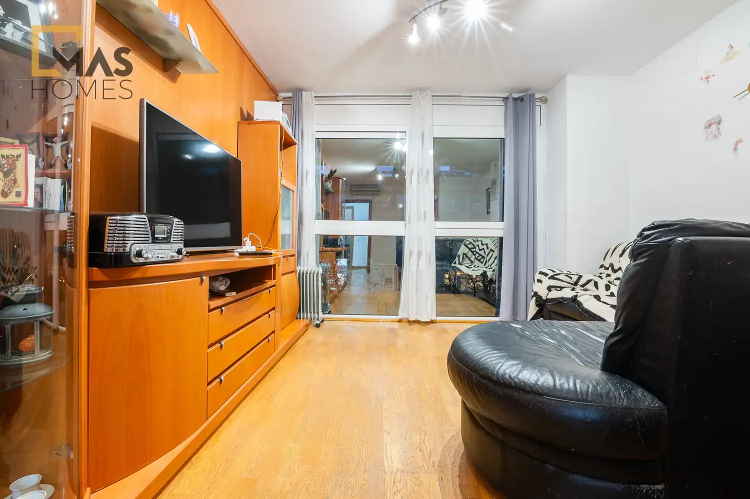 Wohnzimmer von Wohnung zum Verkauf in Terrassa mit Klimaanlage, Heizung und Terrasse