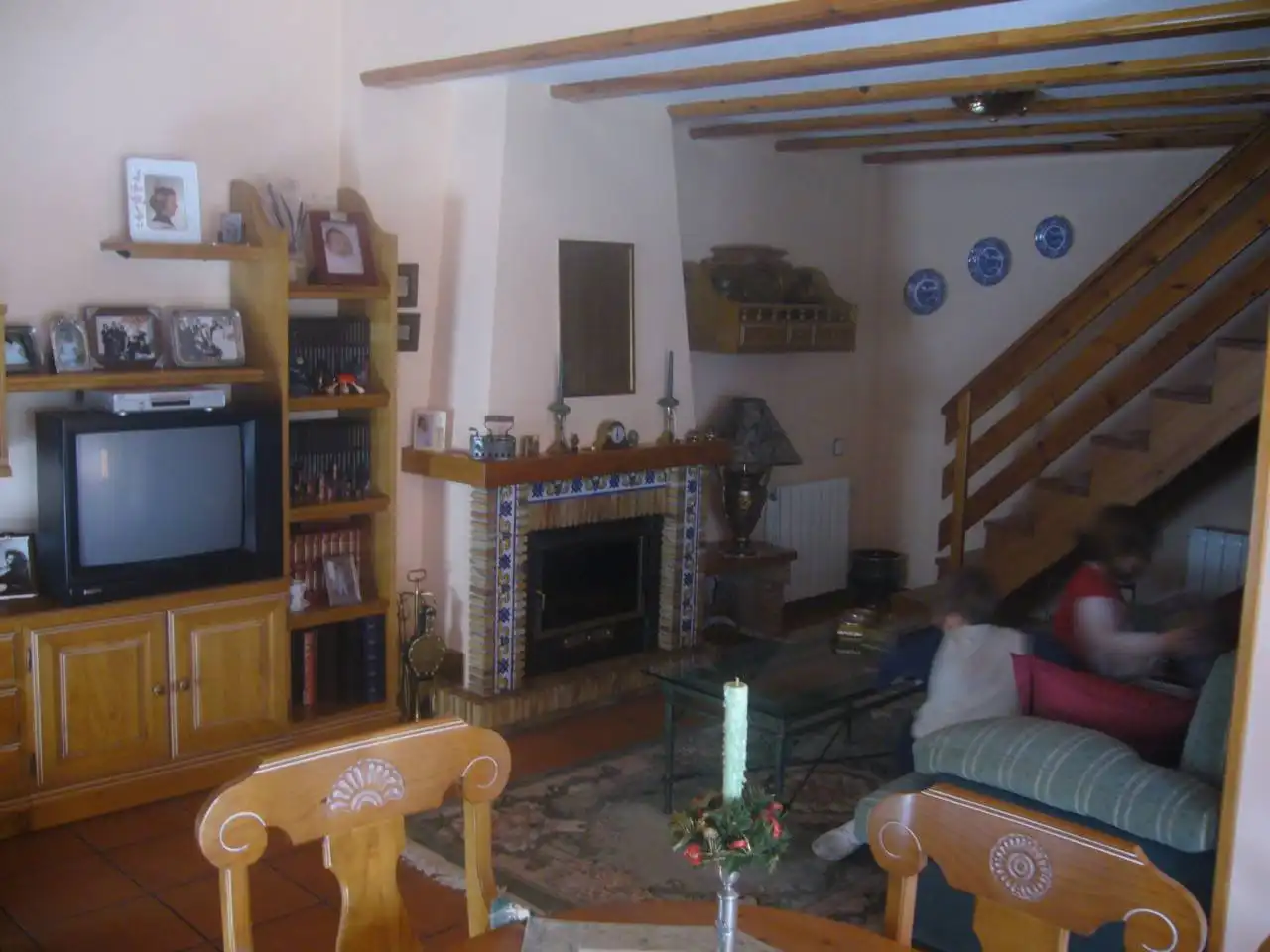 Sala de estar de Casa adosada en venta en Banyeres de Mariola con Calefacción y Terraza
