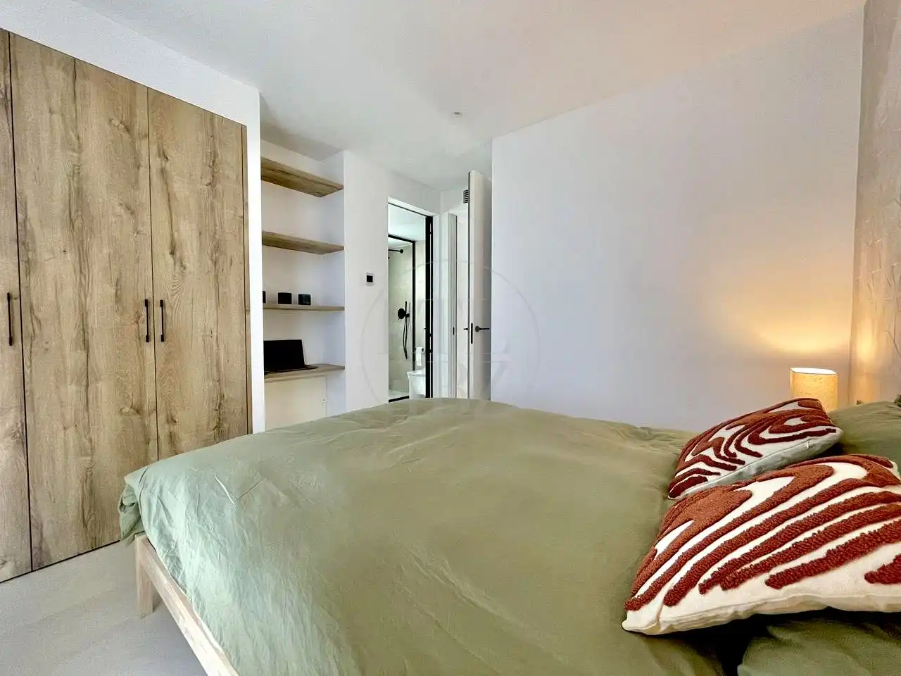 Schlafzimmer von Haus oder Chalet zur Miete in Sant Josep de sa Talaia mit Klimaanlage, Privatgarten und Terrasse