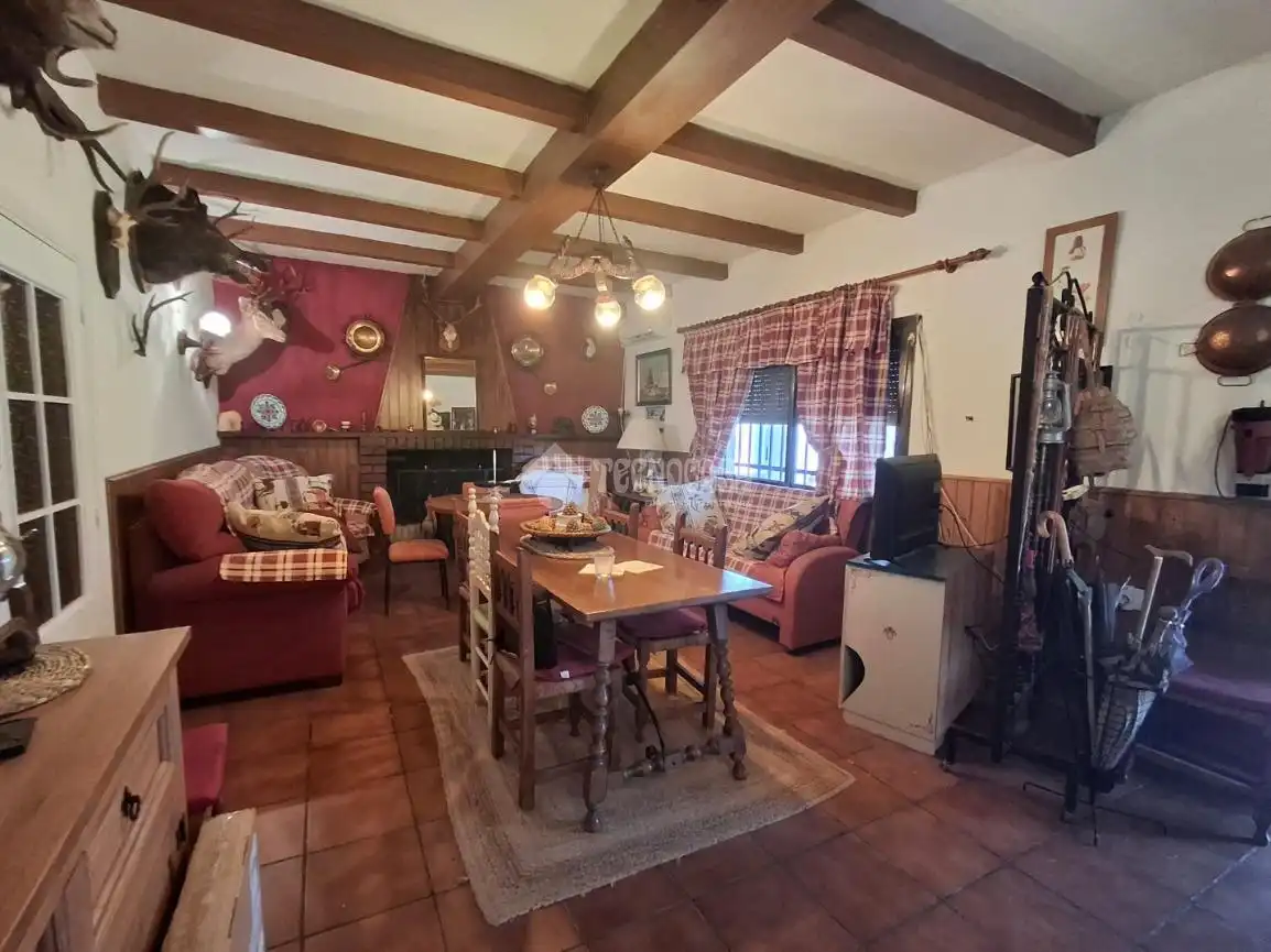 Sala d'estar de Finca rústica en venda en Santa Elena amb Aire condicionat, Terrassa i Moblat