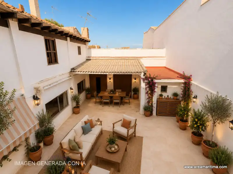 Terraza de Casa adosada en venta en Valencia con Trastero y Alarma