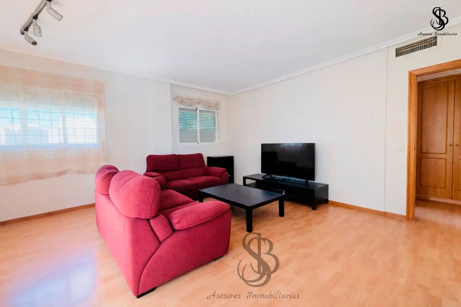Living room of Flat for sale in Alicante / Alacant  with Air Conditioner, Heating and Parquet flooring