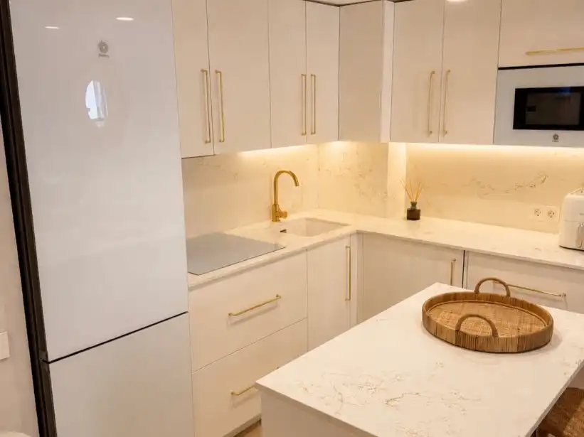 Kitchen of Flat for sale in Benicasim / Benicàssim  with Air Conditioner, Terrace and Swimming Pool
