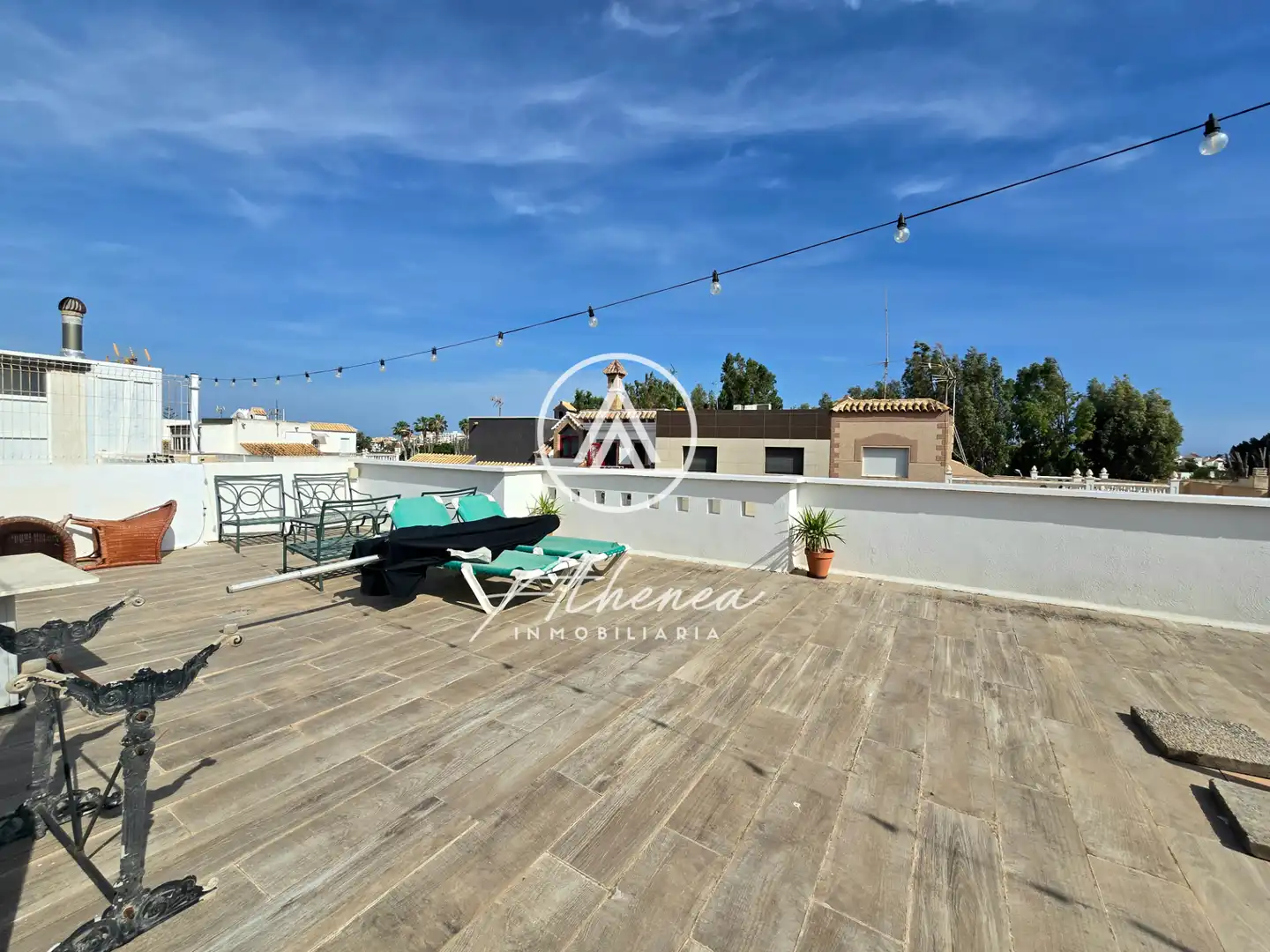 Terrace of Detached homes for sale in Roquetas de Mar  with Air Conditioner, Heating and Terrace