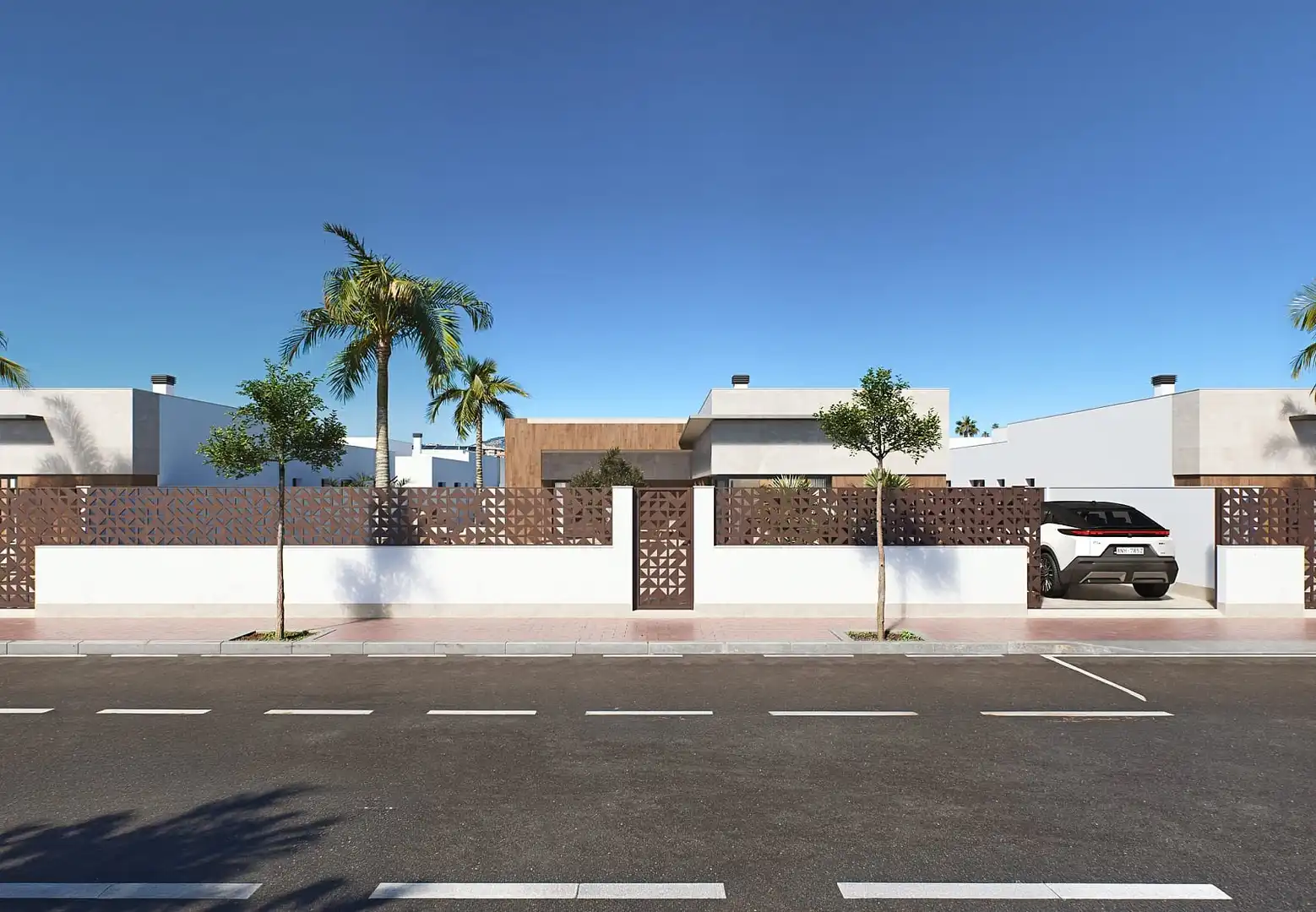 Exterior view of Houses for sale in Murcia  with Air Conditioner, Private garden and Terrace