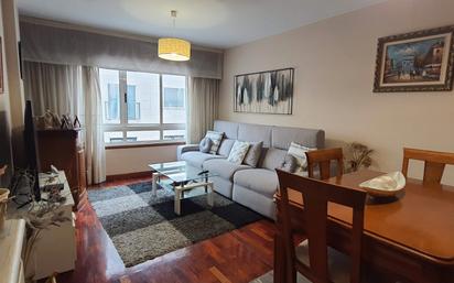 Living room of Flat for sale in Carballo  with Heating, Parquet flooring and Oven