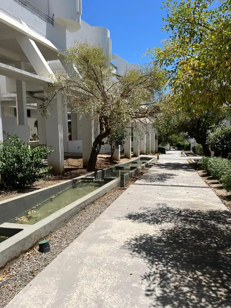 Außenansicht von Wohnung zum Verkauf in Mijas mit Klimaanlage, Heizung und Privatgarten