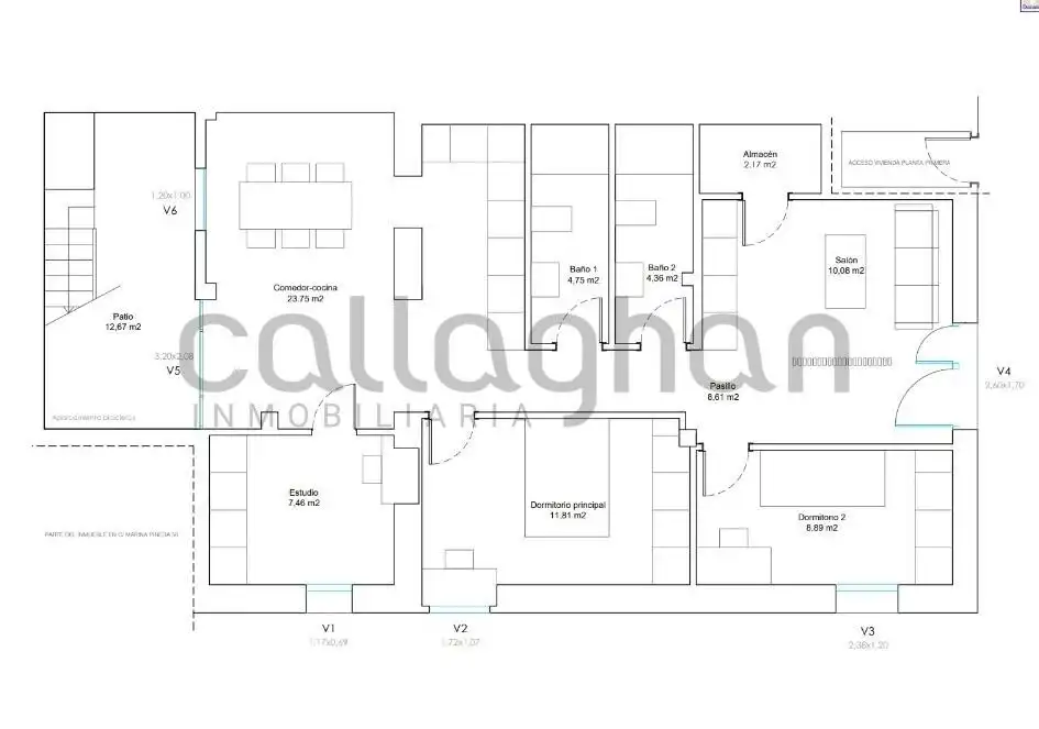 Planta baja en venta en Burjassot con Terraza y Amueblado
