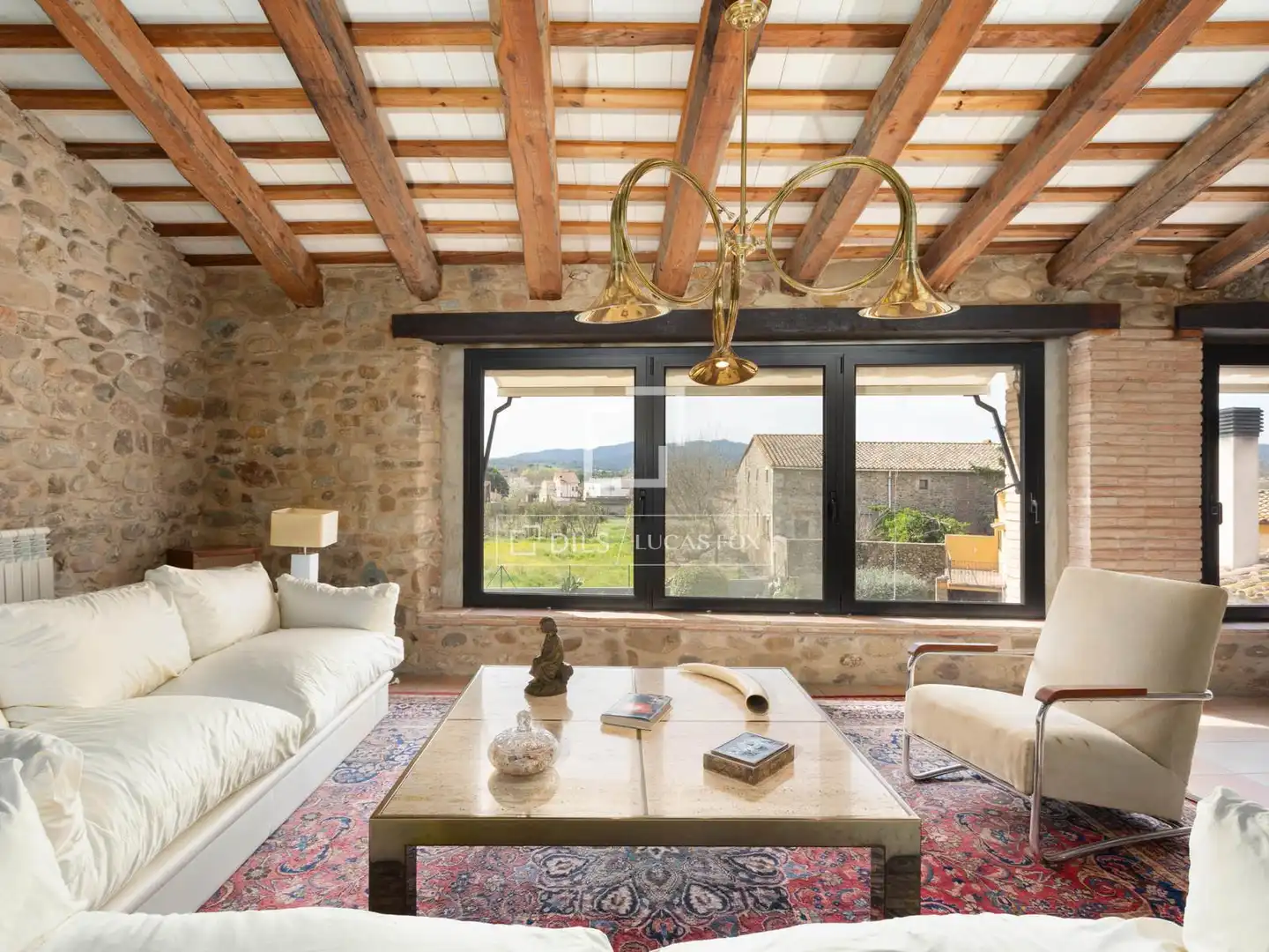 Sala de estar de Casa o chalet en venta en Bordils con Aire acondicionado, Calefacción y Trastero