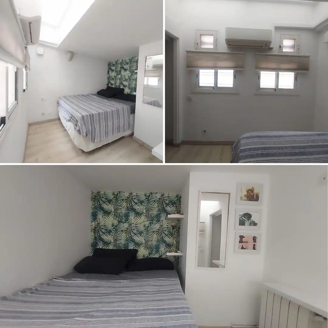 Bedroom of Houses for sale in Barcelona  with Air Conditioner, Heating and Parquet flooring
