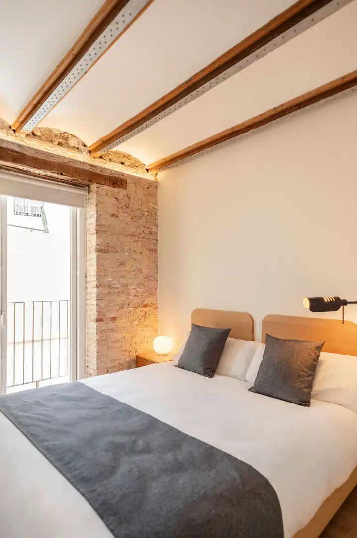 Bedroom of Apartments for rent in Valencia  with Air Conditioner, Heating and Furnished